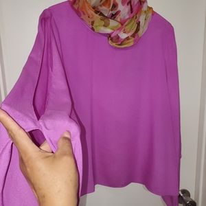 Gianni Bini Cold Shoulder long sleeve blouse
